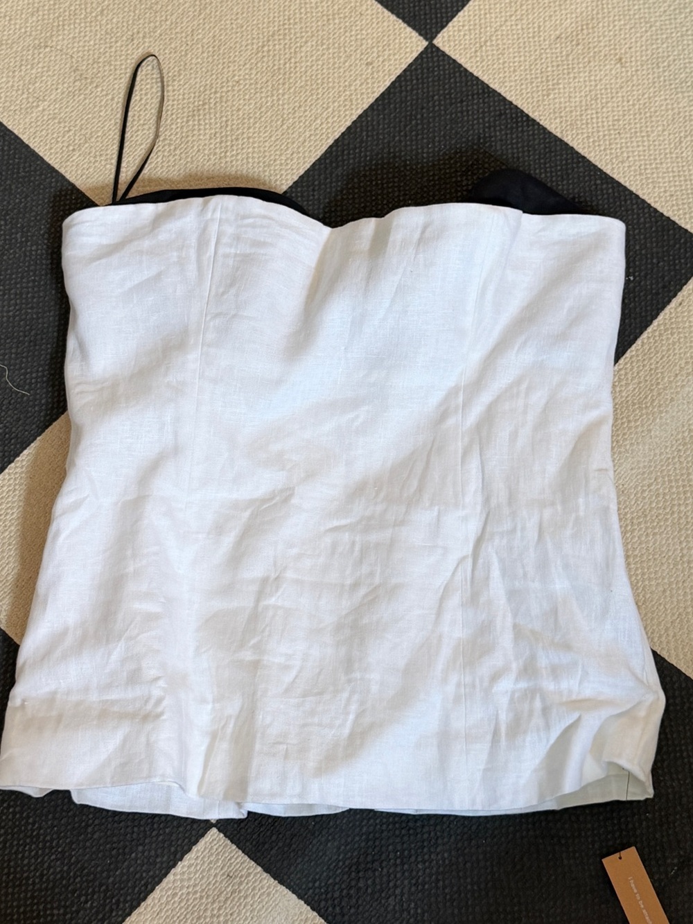 reformation AYDA Strapless Two-Tone Bustier Top 12 NWT - Picture 5 of 8
